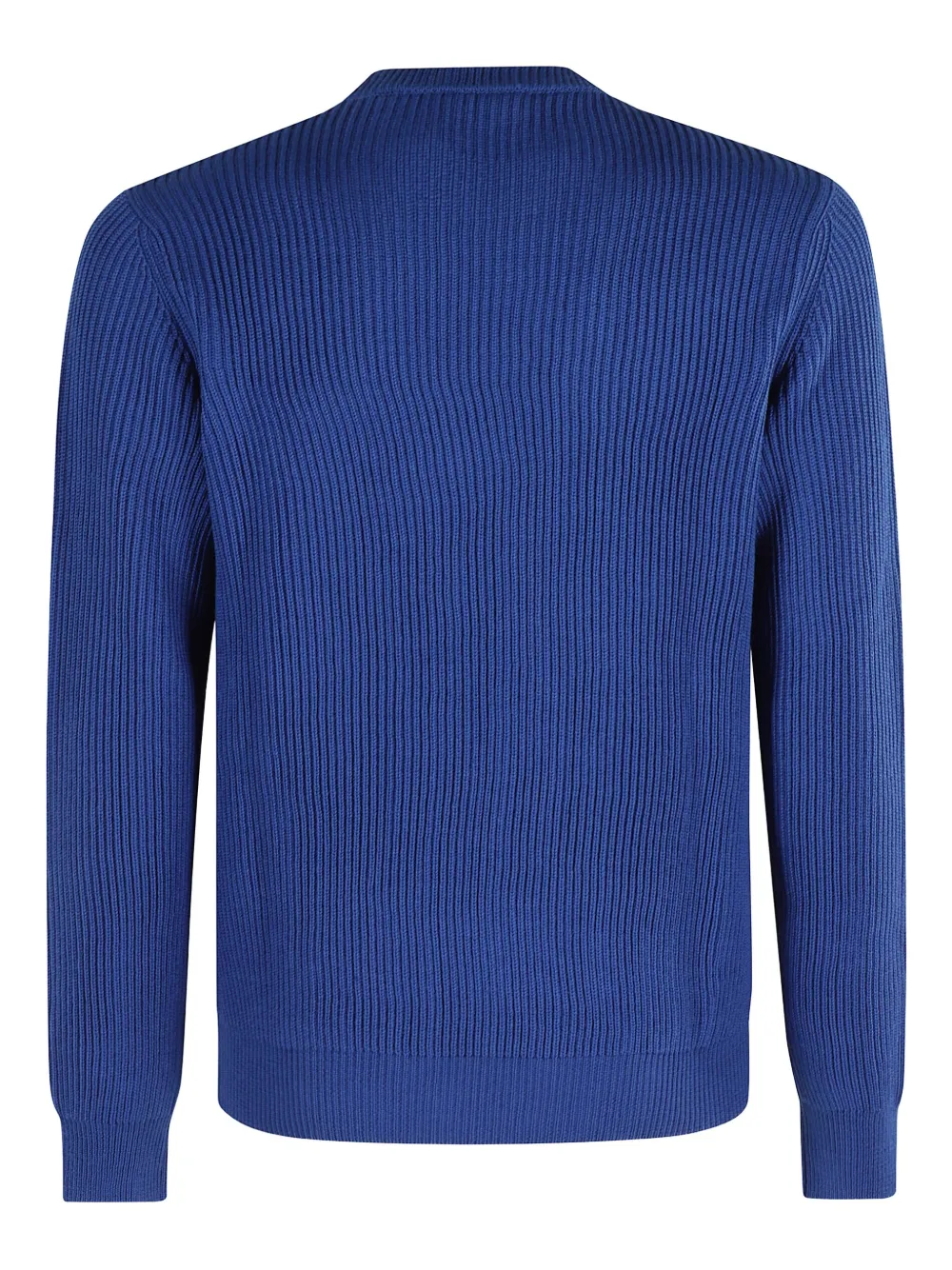 Roberto Collina ribbed crew-neck sweater Blauw