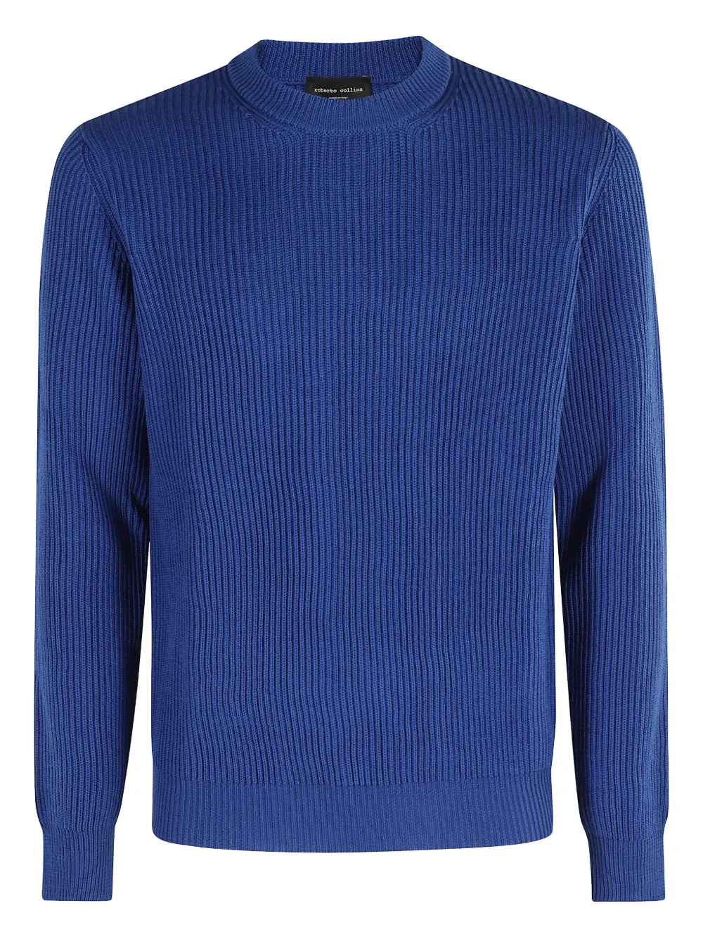 Roberto Collina ribbed crew-neck sweater Blauw
