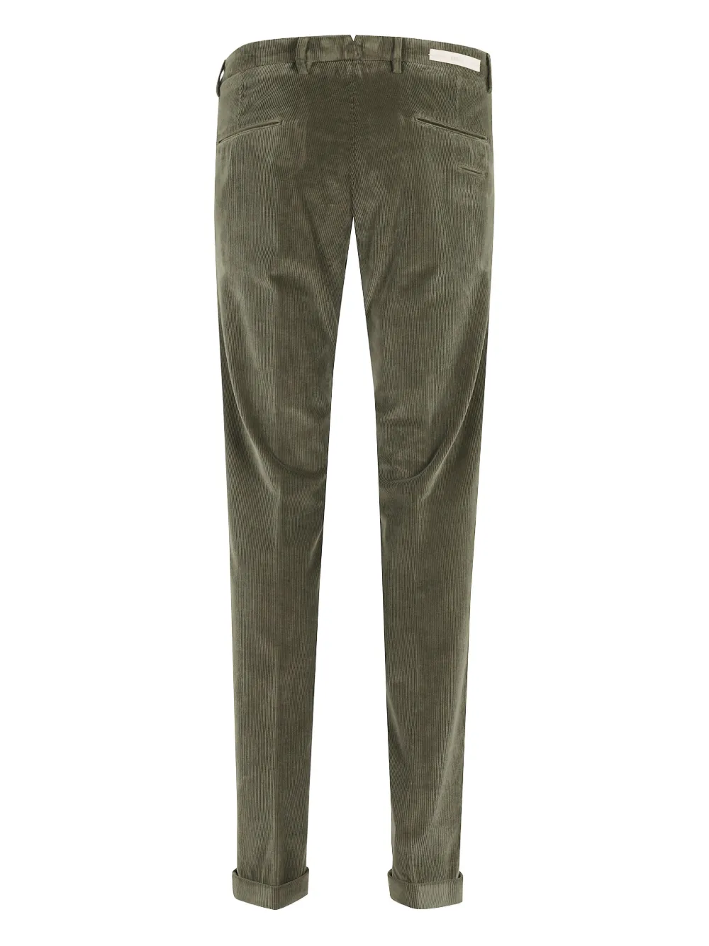 Briglia 1949 corduroy cuffed trousers - Groen