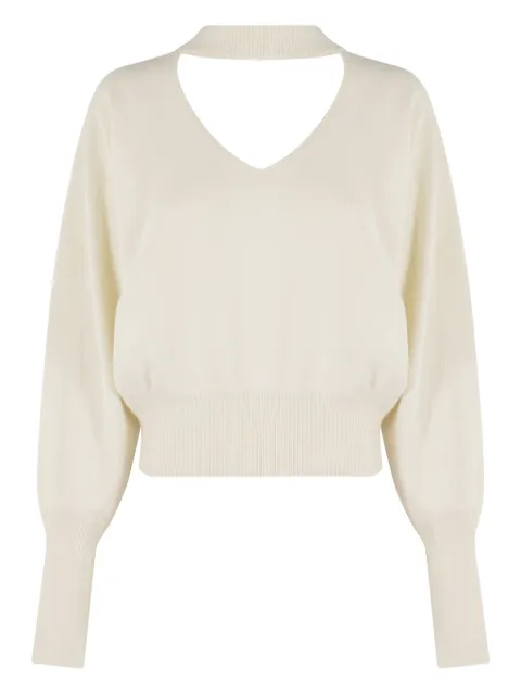 Federica Tosi keyhole-neckline long-sleeves sweater