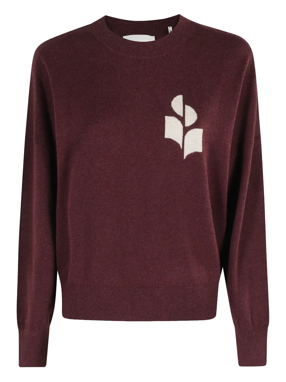 Isabel Marant Étoile Logo Crew-neck Sweater In Brown