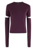 Federica Tosi cut-out sleeve sweater - Red