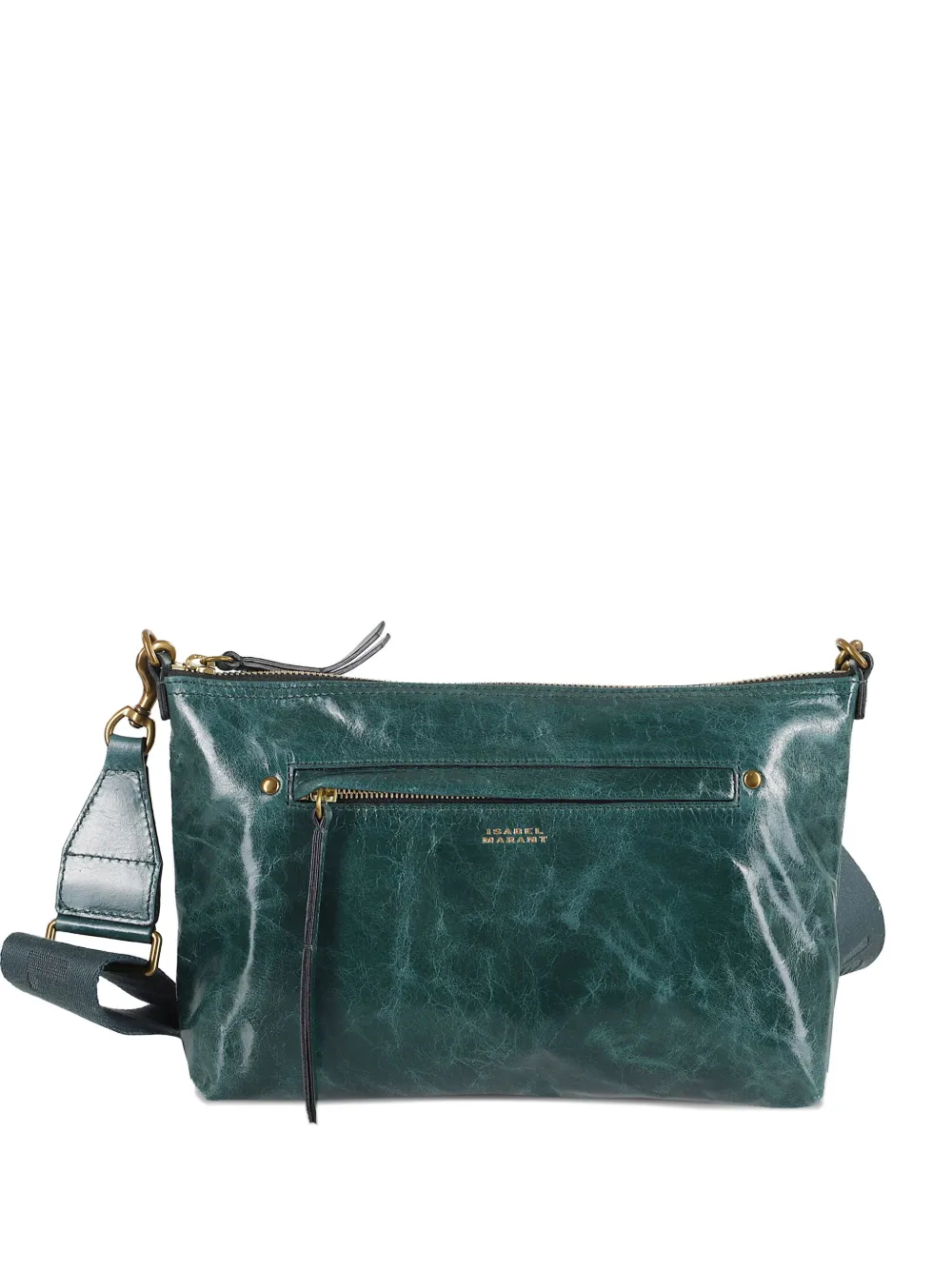 ISABEL MARANT Nessah schoudertas met ritssluiting Groen
