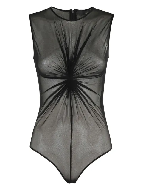 Federica Tosi gathered-detail mesh bodysuit
