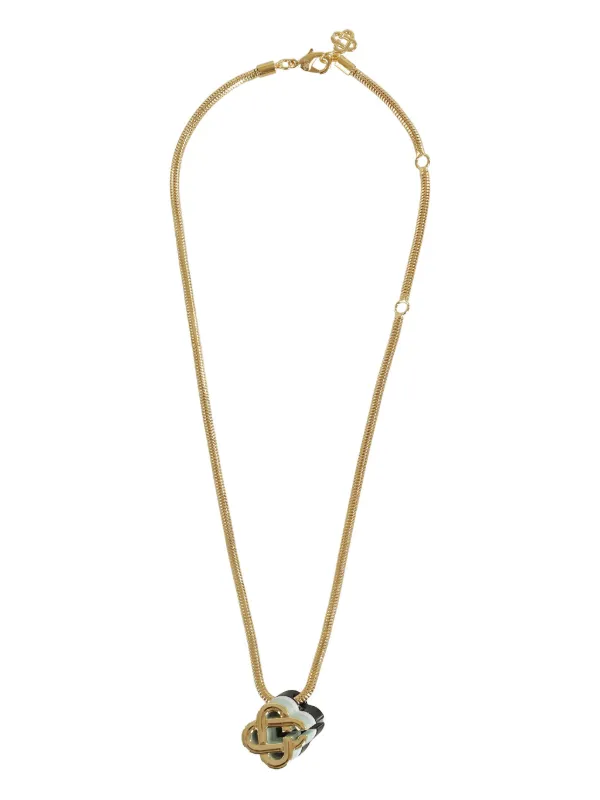 Casablanca Logo-pendant Necklace in Gold
