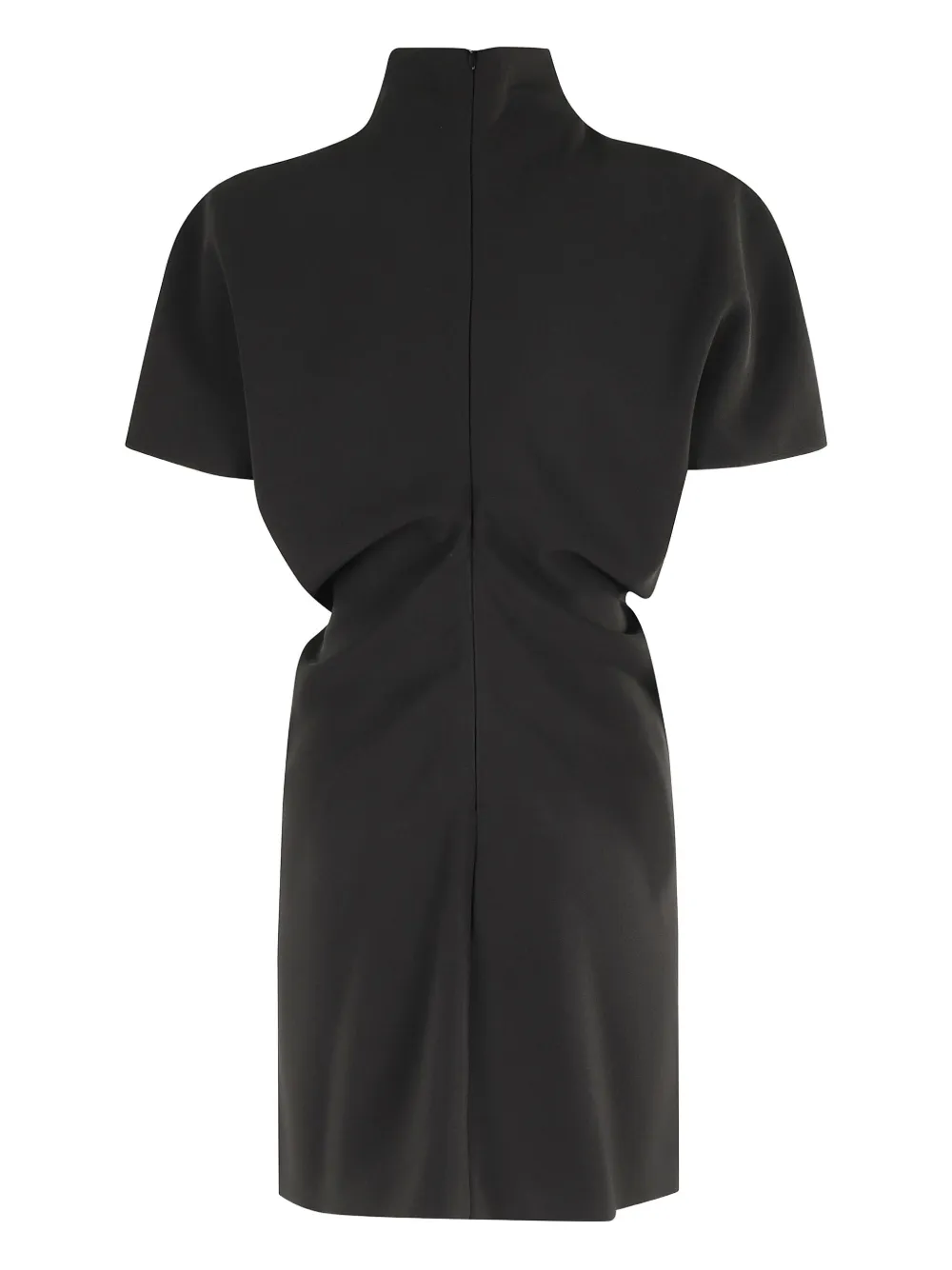 Federica Tosi mock-neck mini dress Zwart