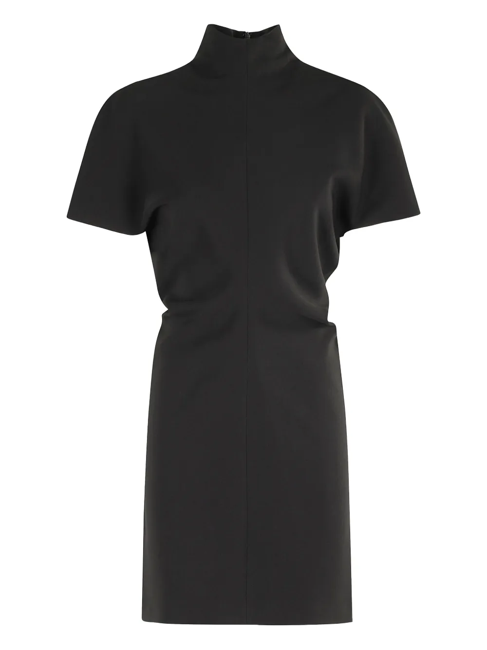Federica Tosi mock-neck mini dress Zwart
