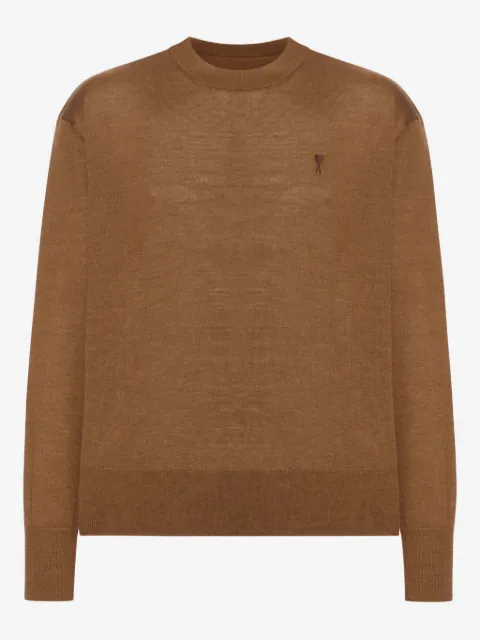 AMI Paris embroidered wool sweater 