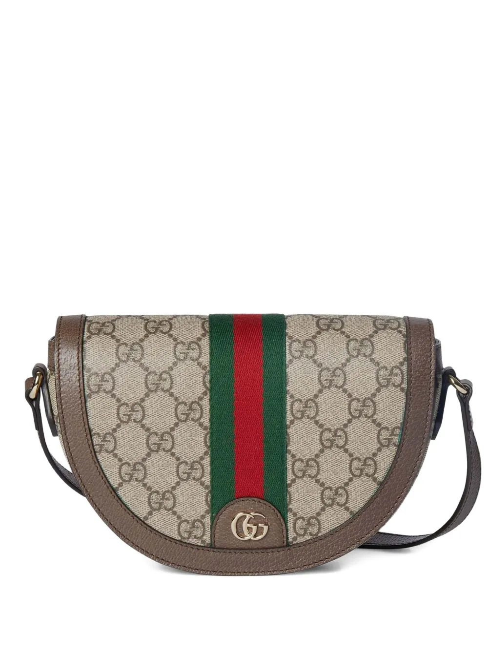 Gucci small Ophidia GG monogram cross body bag - ブラウン Gucci small Ophidia GG monogram cross body bag - ブラウン