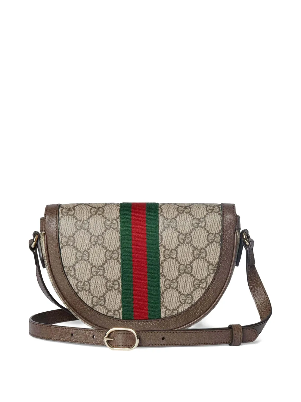 Gucci Small Ophidia Gg Monogram Cross Body Bag In Brown