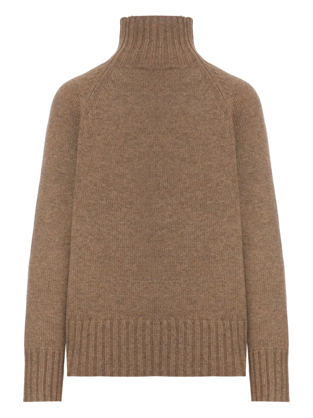 'S Max Mara Geribbelde coltrui Bruin