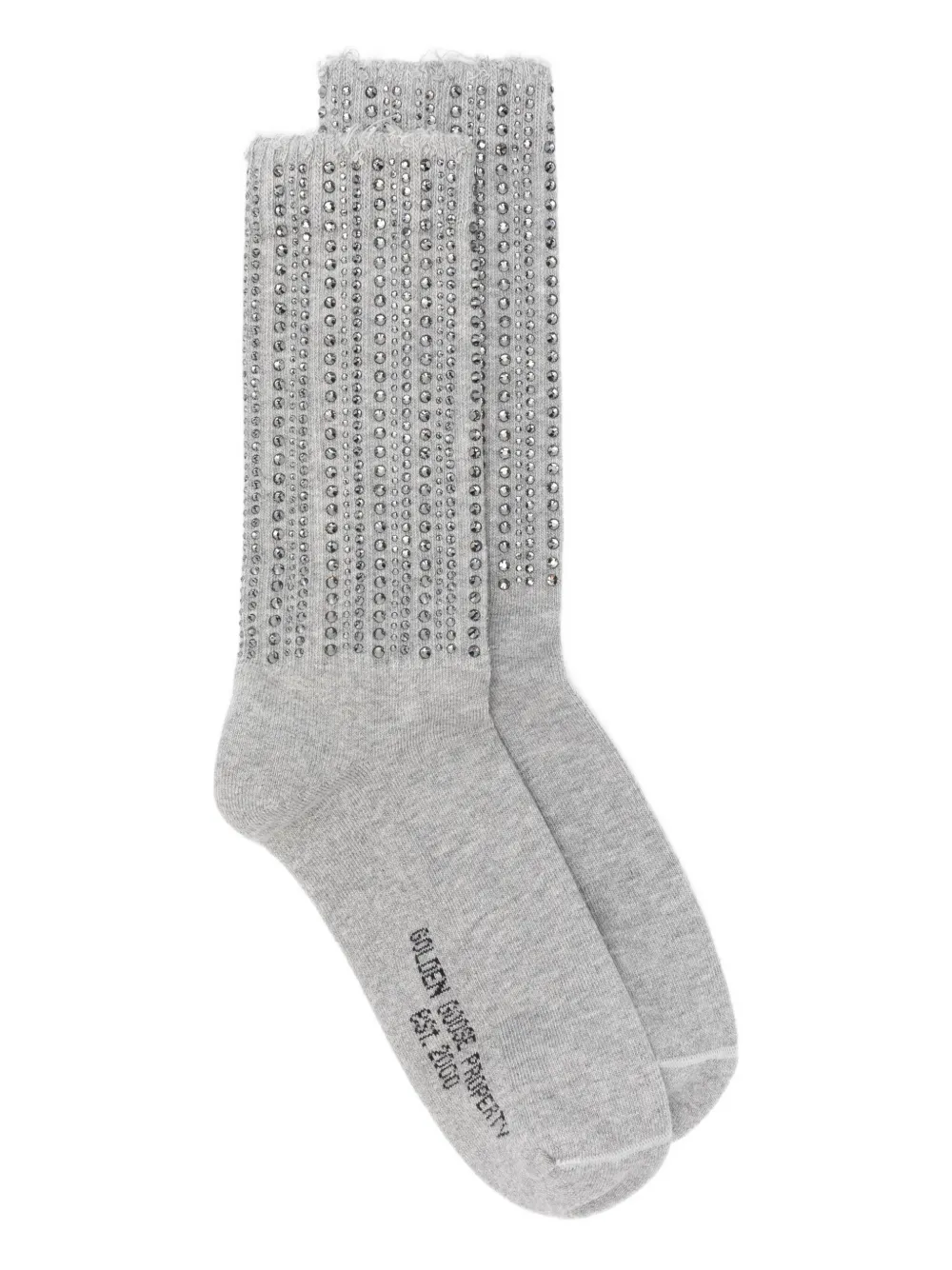 crystal-embellished socks
