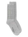 Golden Goose crystal-embellished socks - Grey