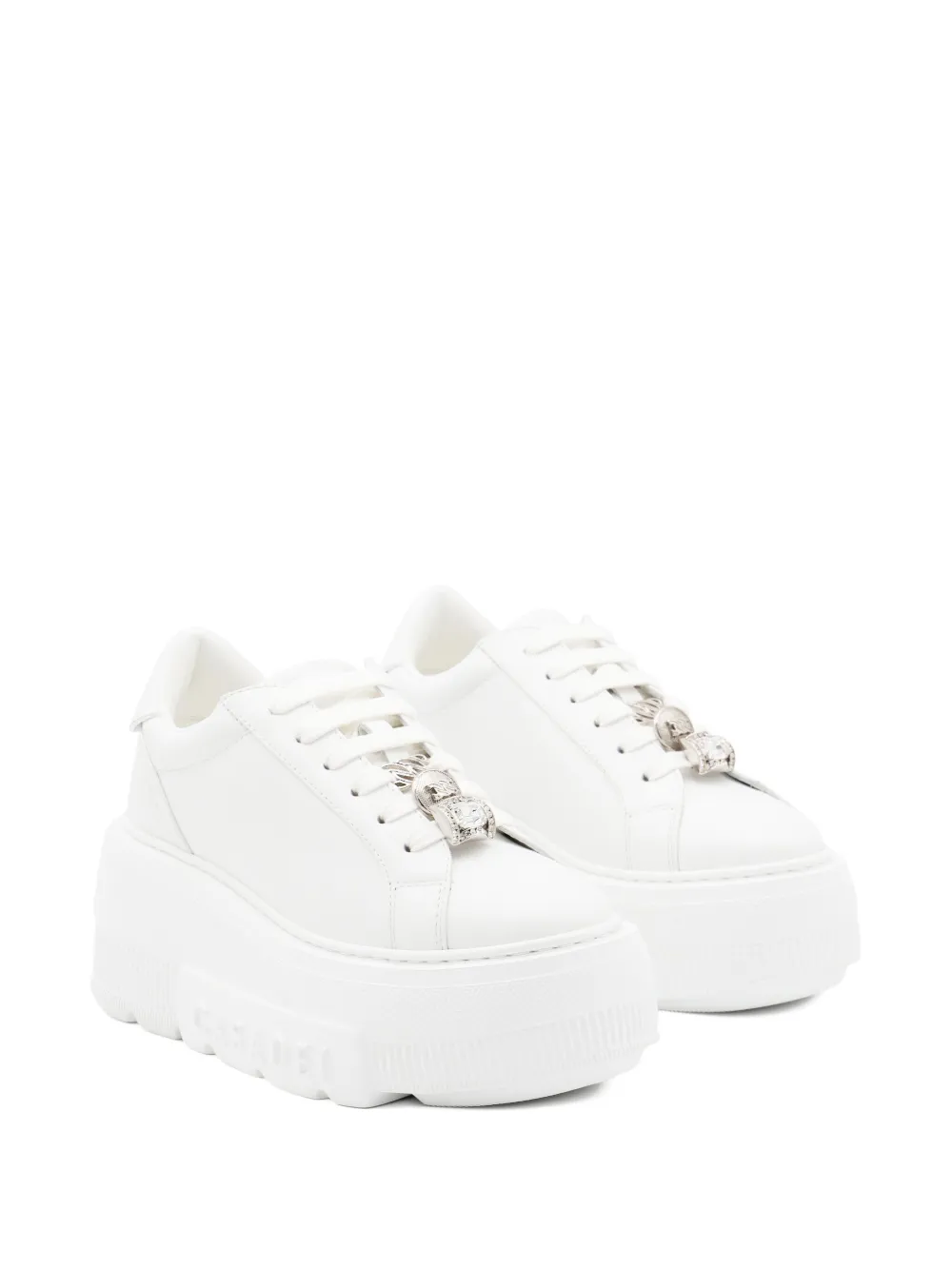 Casadei platform lace-up sneakers White