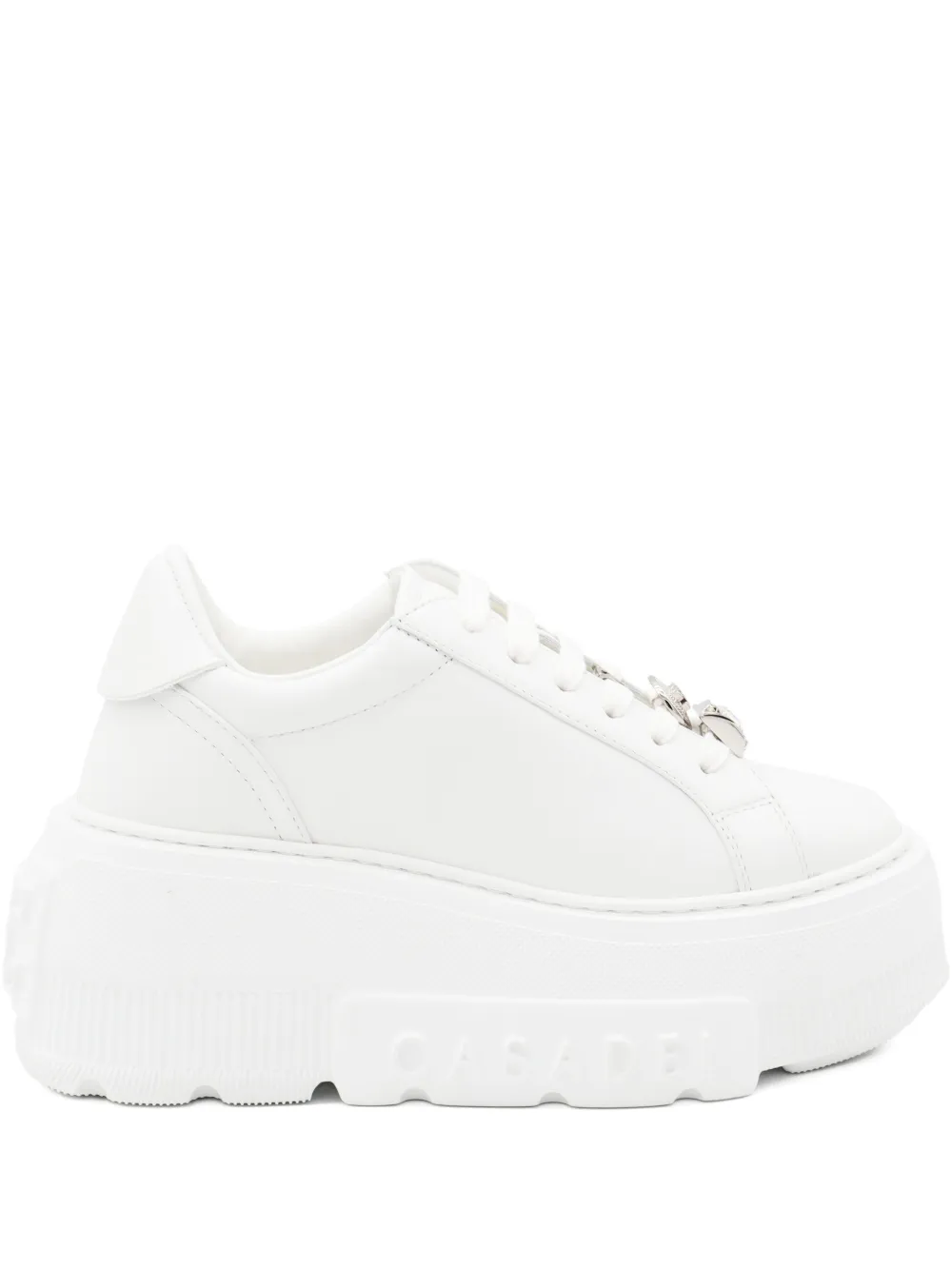 Casadei platform lace-up sneakers White