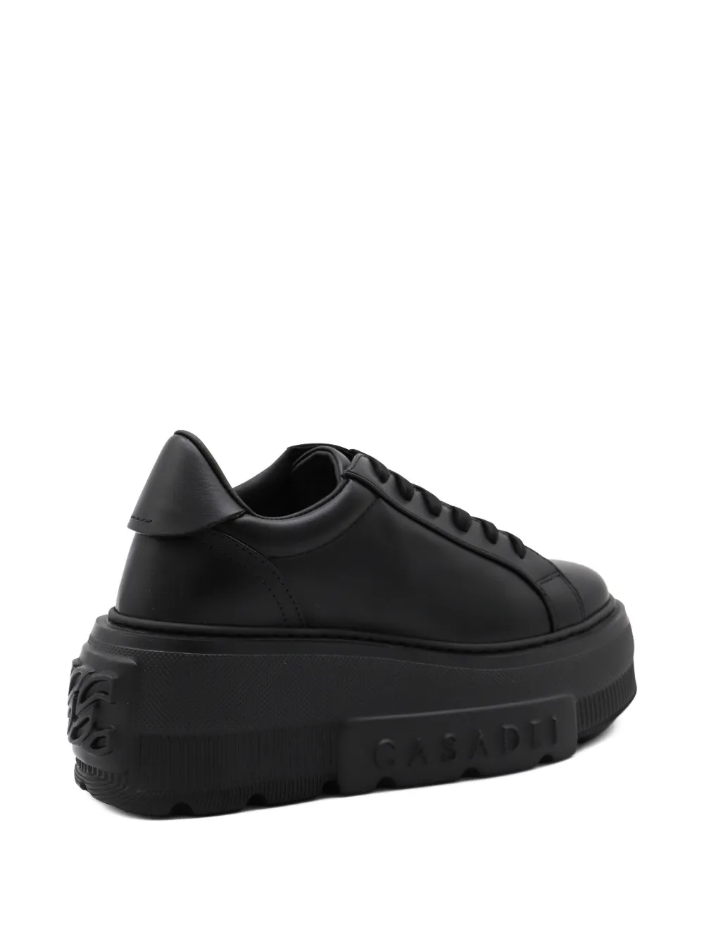 Casadei platform lace-up sneakers Black