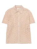 Honor The Gift crochet woven button-up shirt - Neutrals