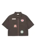 Honor The Gift twill zip-up shirt - Brown