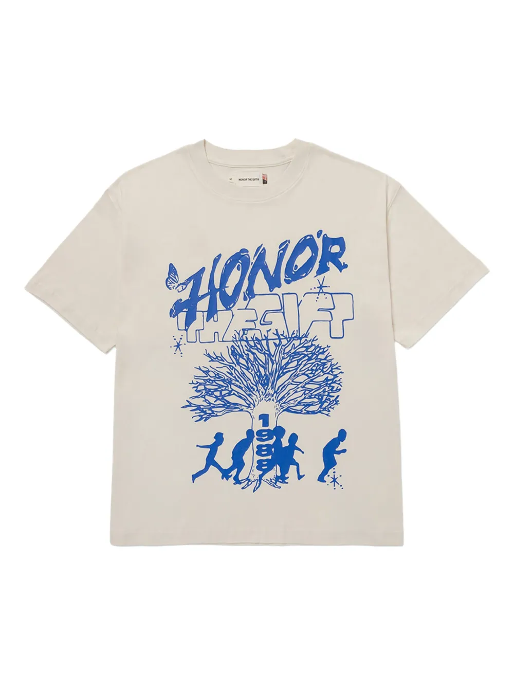 Honor The Gift Family Tree-print "Beige" t-shirt - ニュートラル Honor The Gift Family Tree-print "Beige" t-shirt - ニュートラル