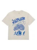 Honor The Gift Family Tree-print ""Beige"" t-shirt - Neutrals