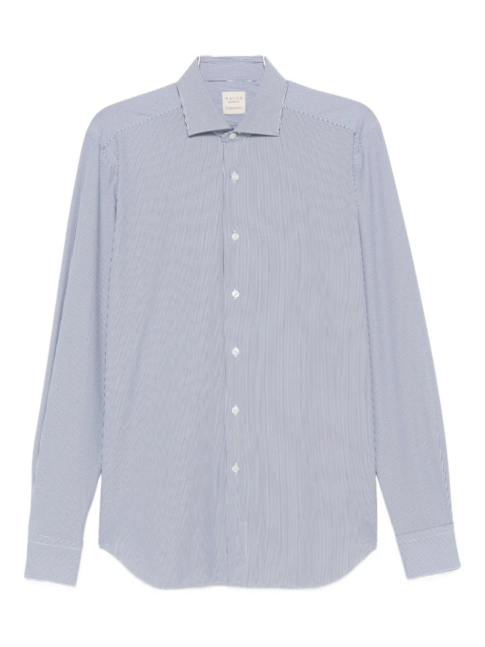 Xacus pinstripe long-sleeved shirt | Blue | Image 1