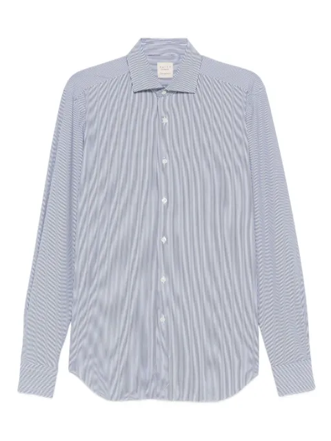 Xacus pinstripe long-sleeved shirt
