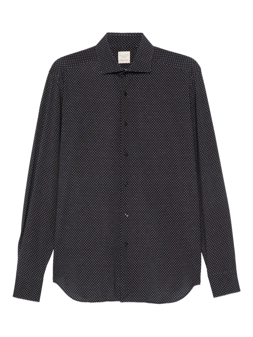 Xacus polka-dot long-sleeved shirt | Blue | Image 1