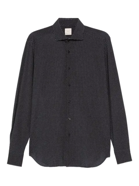 Xacus polka-dot long-sleeved shirt