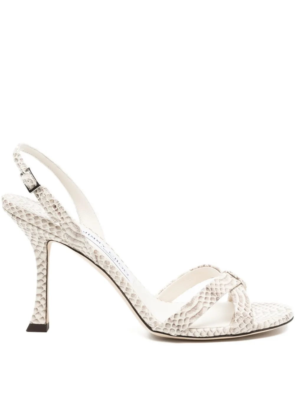 Jimmy Choo leather sandals Neutrals