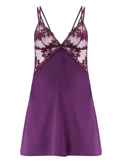 Fleur Of England lace-trimmed slip nightdress