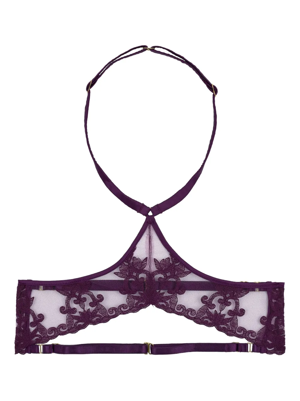 Fleur Of England embroidered harness | Purple | Image 1