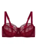 Fleur Of England balcony lace bra - Red