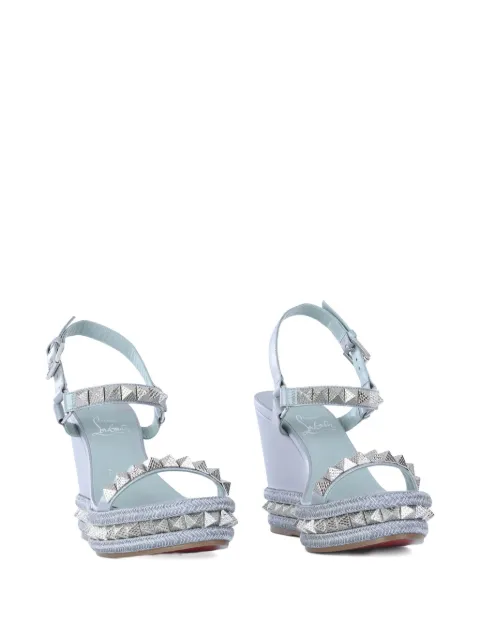 Christian Louboutin 피라클루 웨지 스터드 에스파드리유 110mm