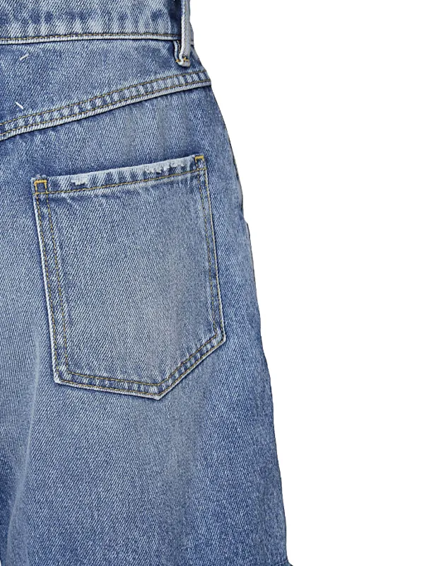 【関税込み】Maison Margiela ブルー Slash ジーンズ Maison Margiela slash-detail Loose Jeans | Blue | FARFETCH