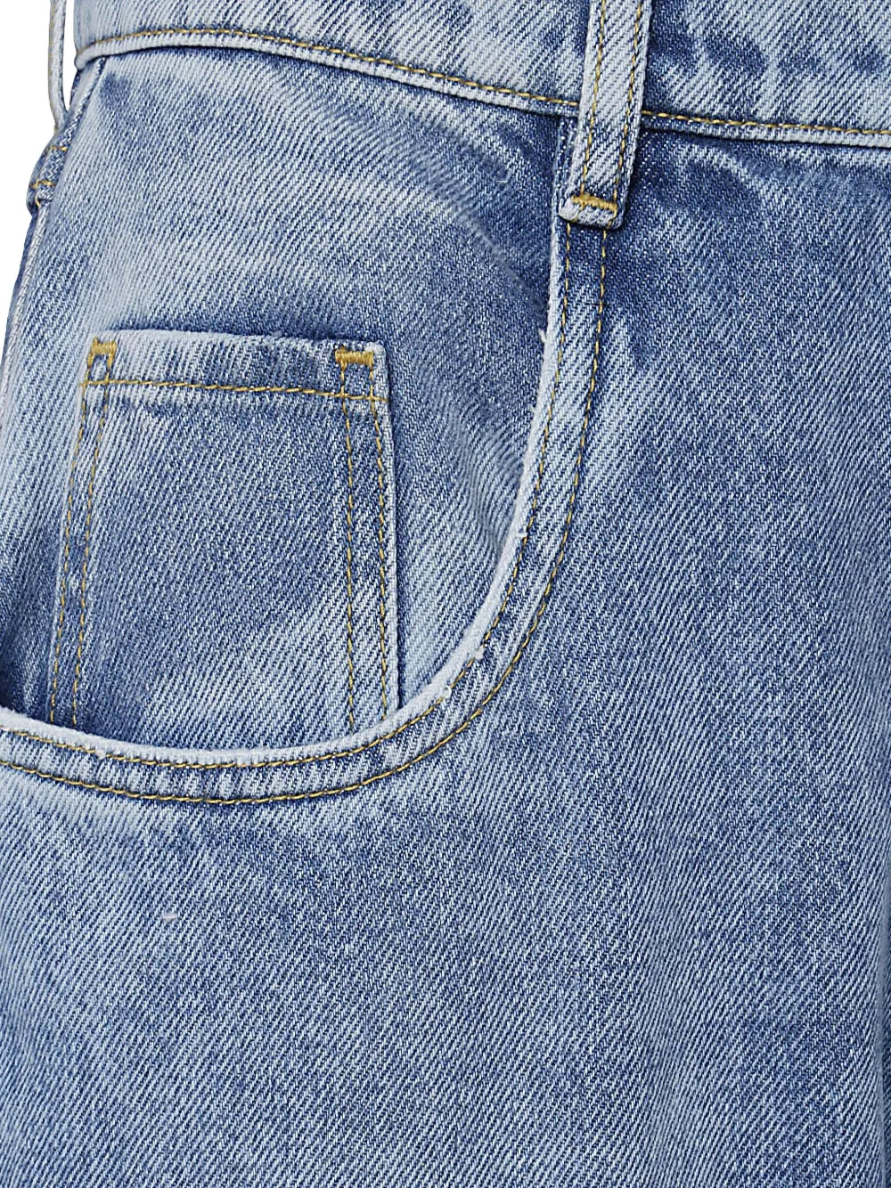 Maison Margiela slash-detail loose jeans Blauw