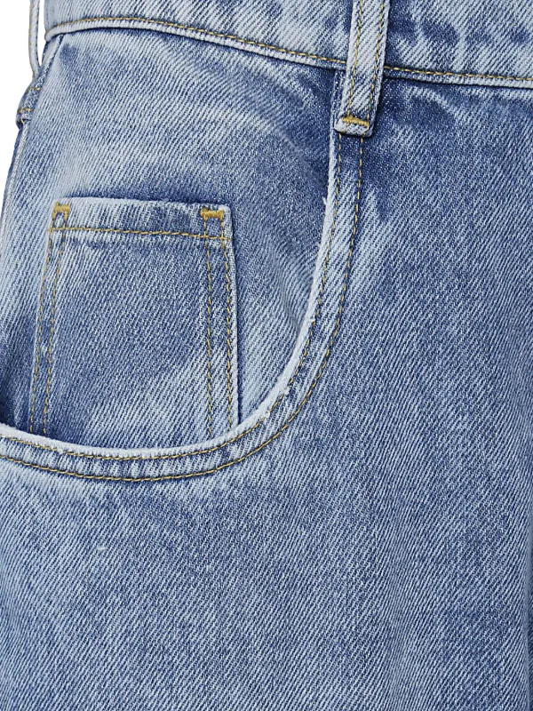 Maison Margiela slash-detail Loose Jeans | Blue | FARFETCH