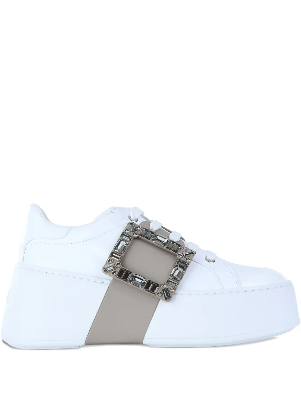 Roger Vivier Viv' Skate ビジュートリム スニーカー | ホワイト