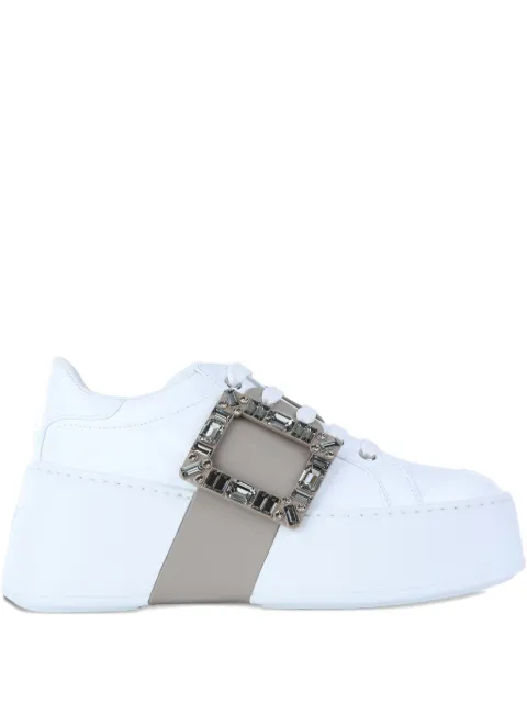 Roger Vivier Viv' Skate crystal-embellished sneakers