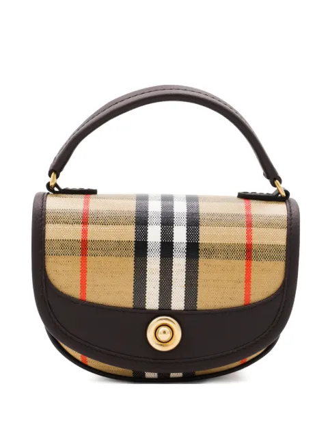 Burberry check-pattern top-handle bag