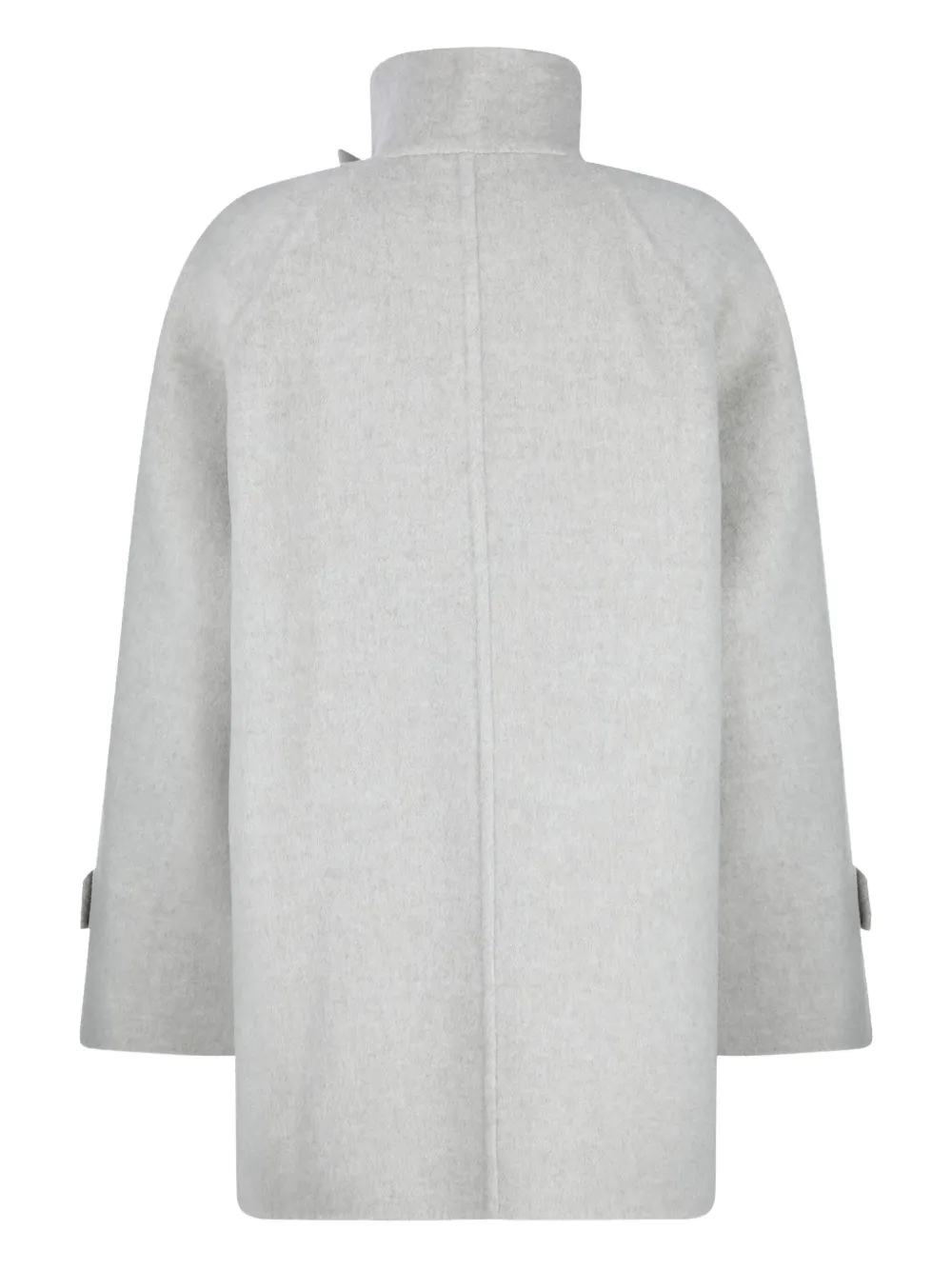 Brunello Cucinelli high-neck double-breasted coat Grijs