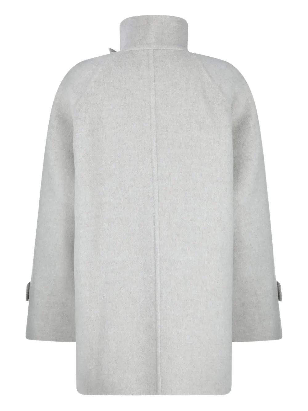Brunello Cucinelli high-neck double-breasted coat Grijs