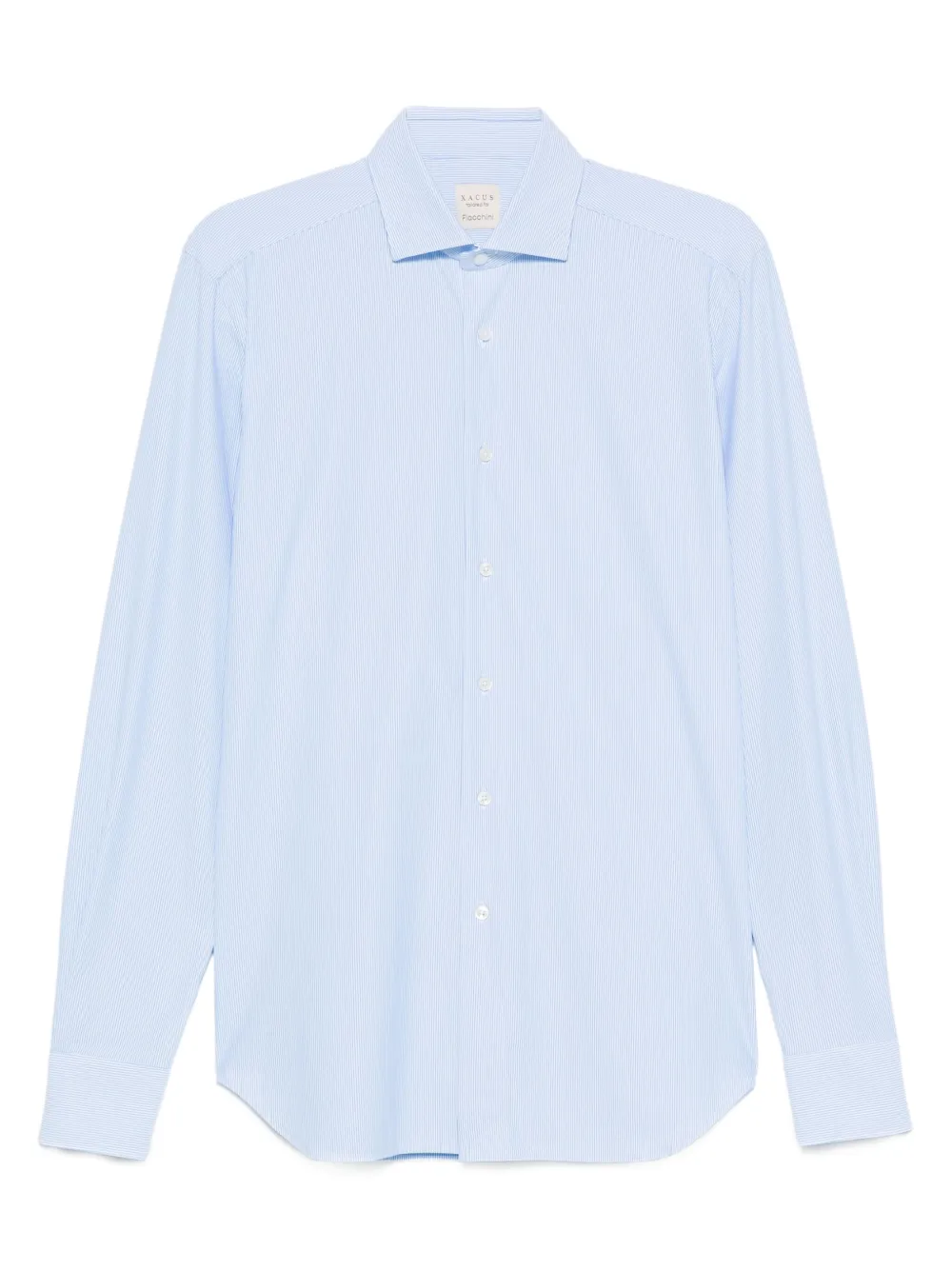 pinstripe long-sleeved shirt