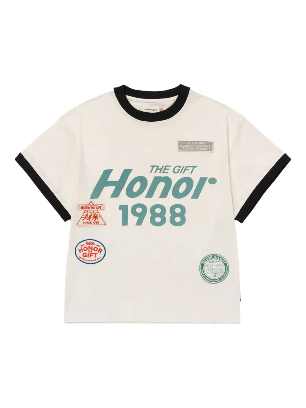 Honor The Gift T-shirt met logo Wit
