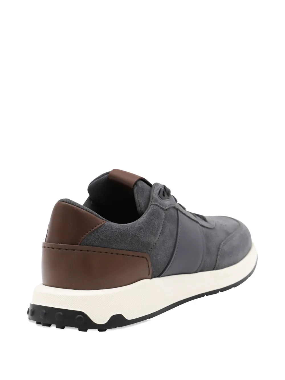 Tod's Contemporary Grey Sneakers With Suede And Leather Accents In Gray