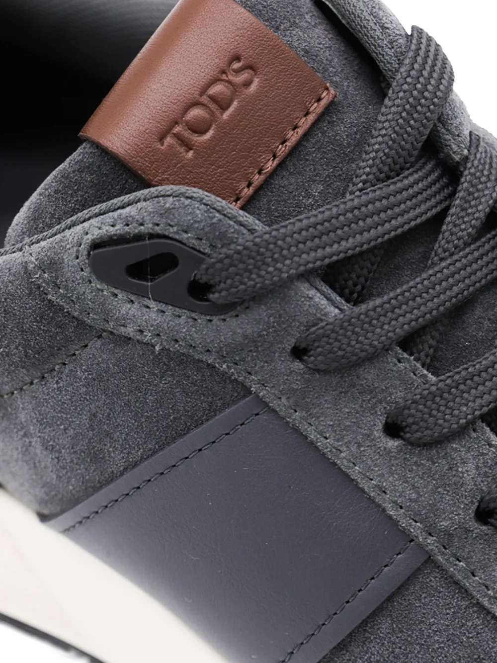 Tod's Contemporary Grey Sneakers With Suede And Leather Accents In Gray