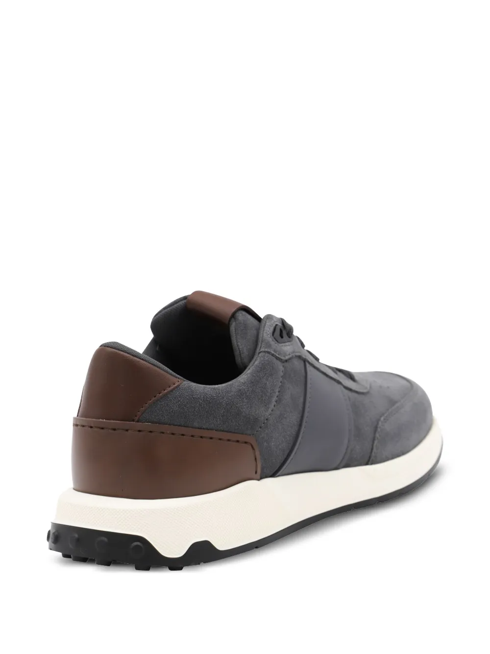 Tod's suede leather panel trainers Blue