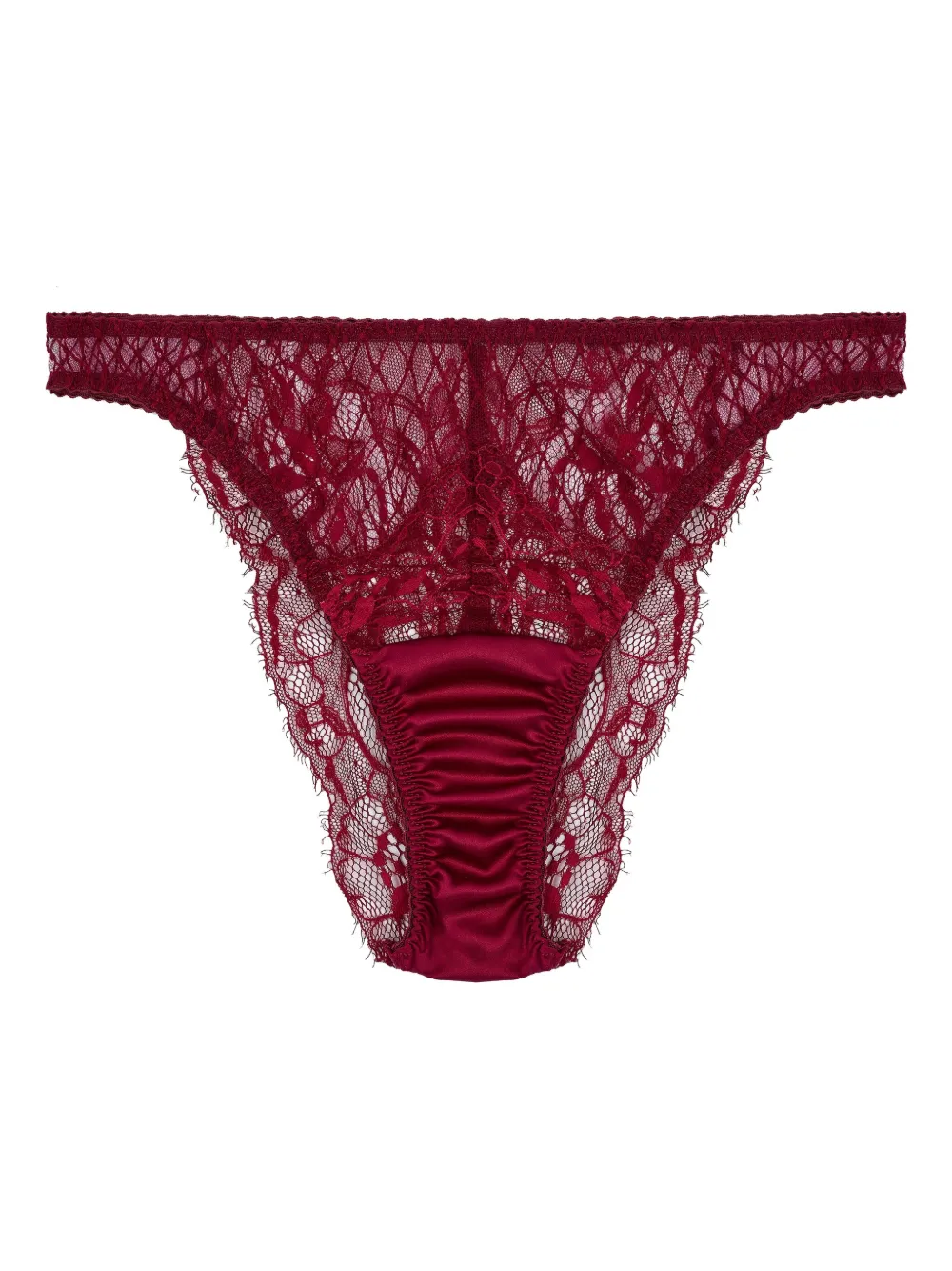 Fleur Of England Slip met kanten afwerking - Rood