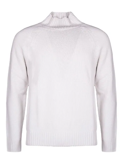 Eleventy ribbed-detail neck sweater