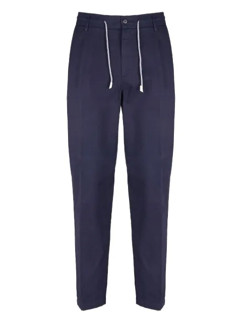 Eleventy drawstring pleated trousers