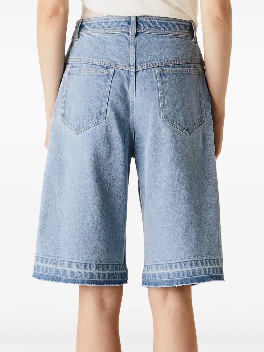Christopher Esber Denim shorts Blauw